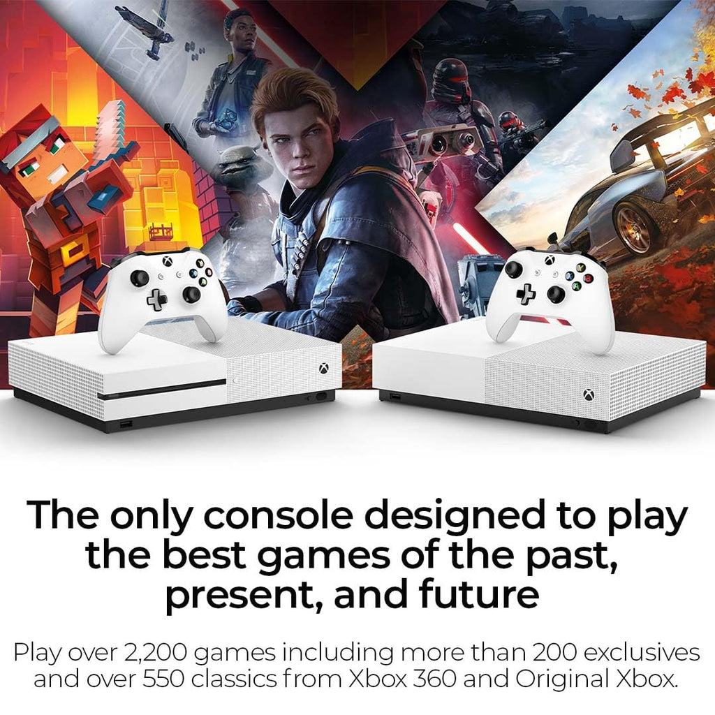 White 1TB All-Digital Console Bundle with Wireless Controller P474096