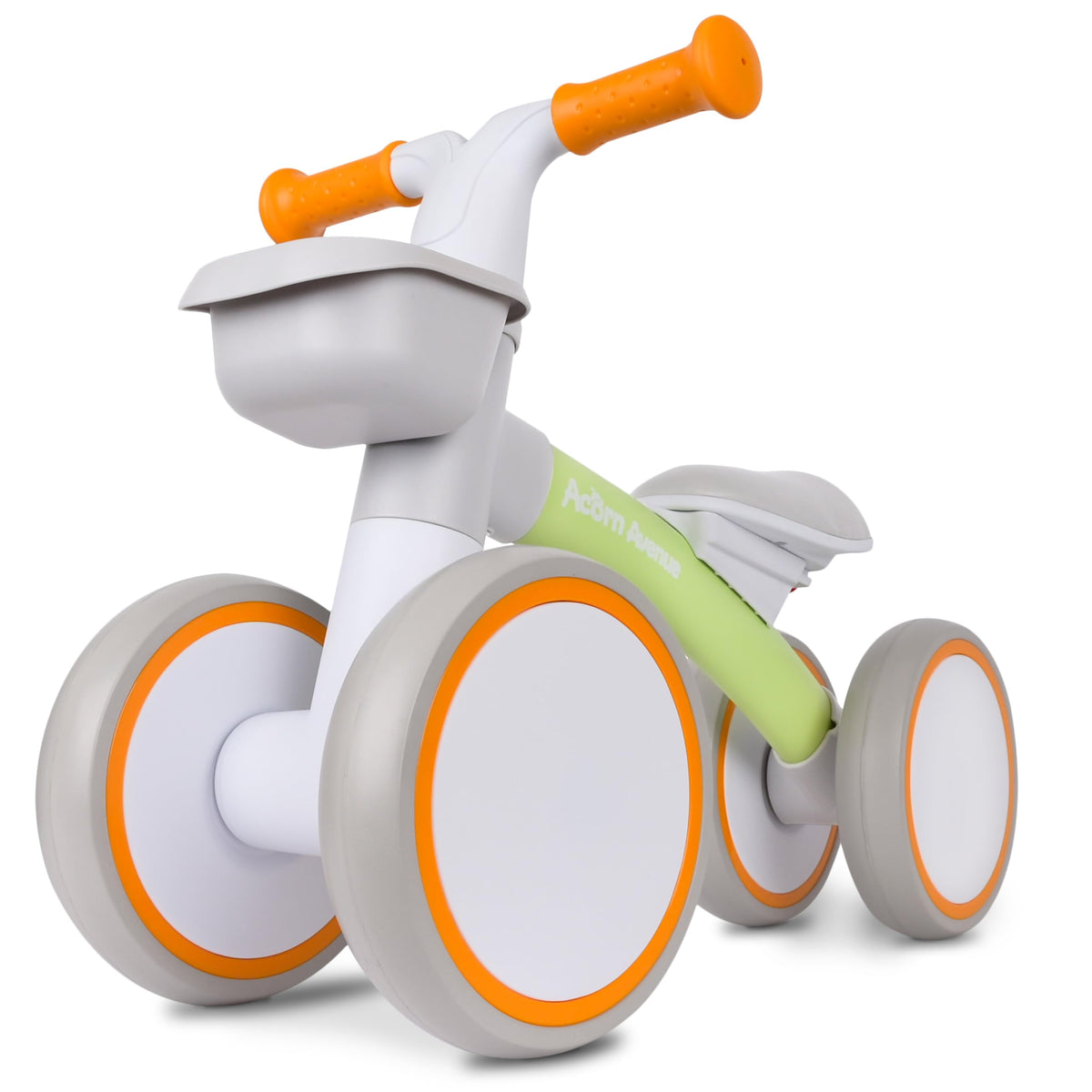 12-24 Month 4 Wheels Adjustable Seat Baby Balance Bike with Storage Basket Y5509