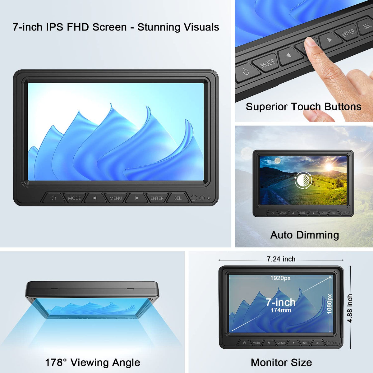 7" Wireless Backup Camera System I886513