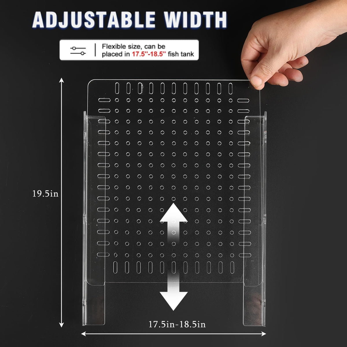 Acrylic Aquarium Divider with Suction Cups S7595