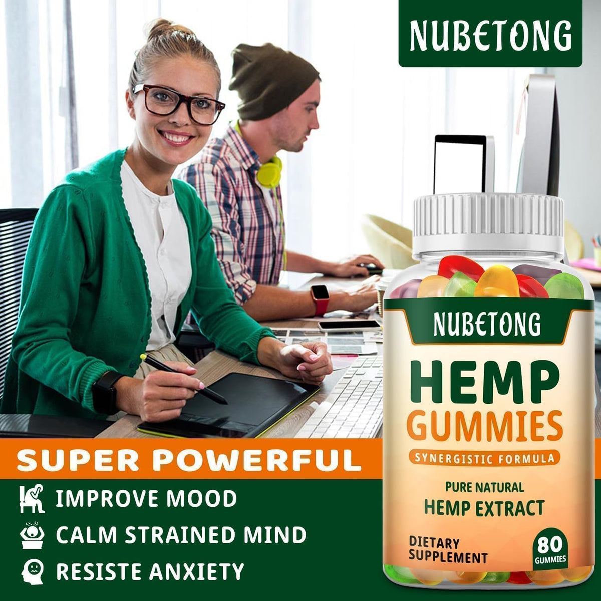 Organic Hemp Gummies Supplement W23207