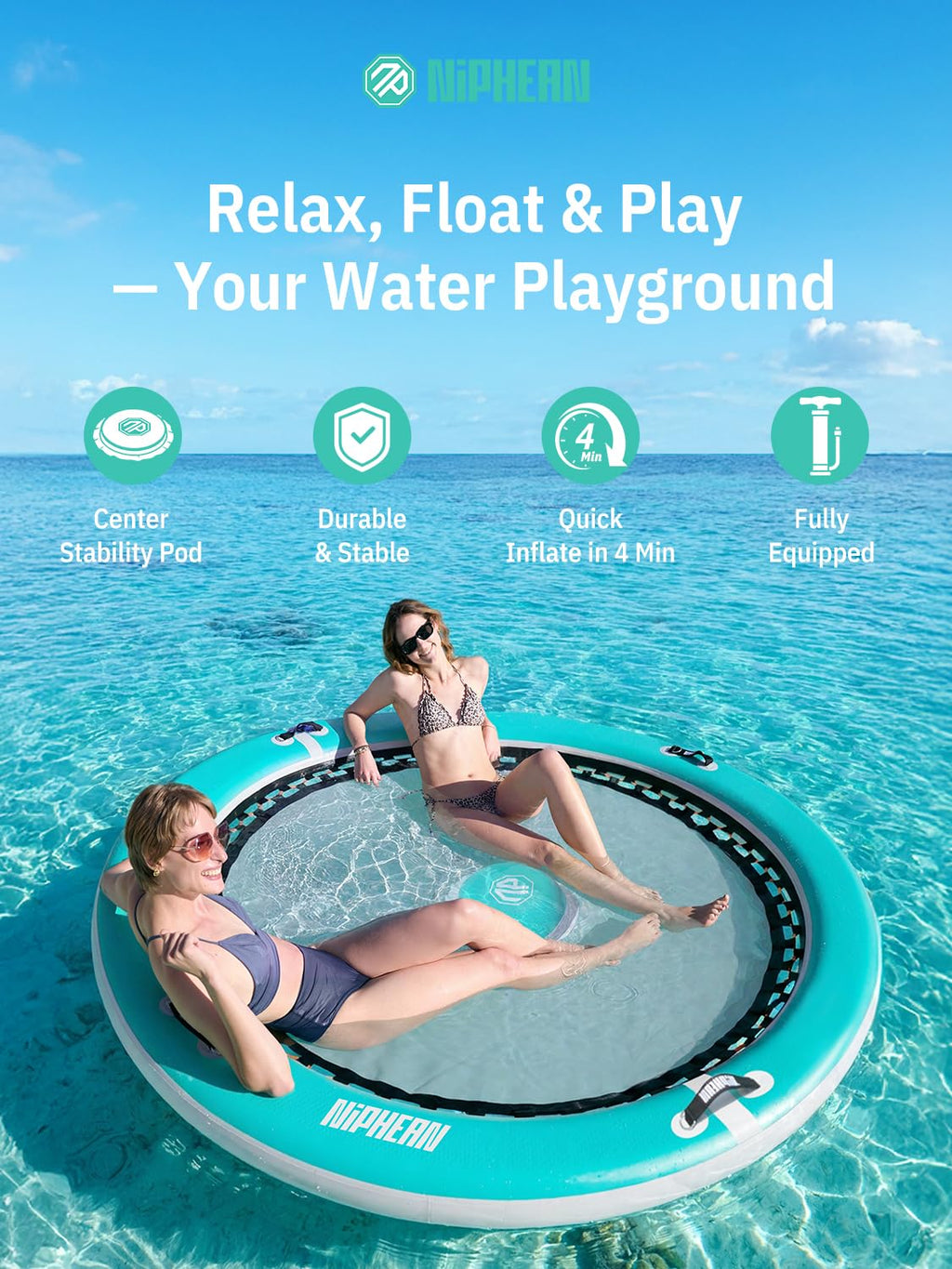 Inflatable Water Hammock 8FT V60357