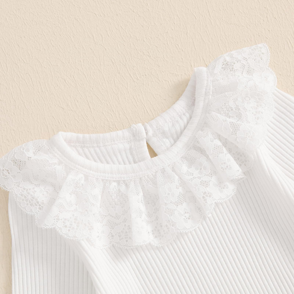Baby Girl Lace Romper and Corduroy Skirt Outfit A290732