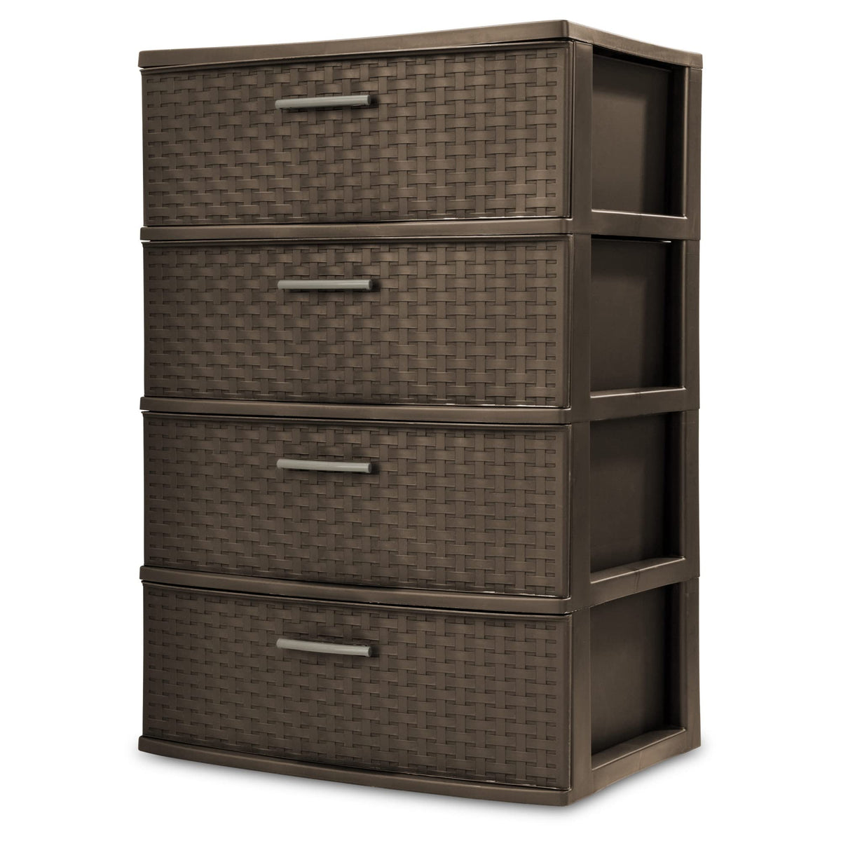 4 Drawer Espresso Wide Weave Tower P940