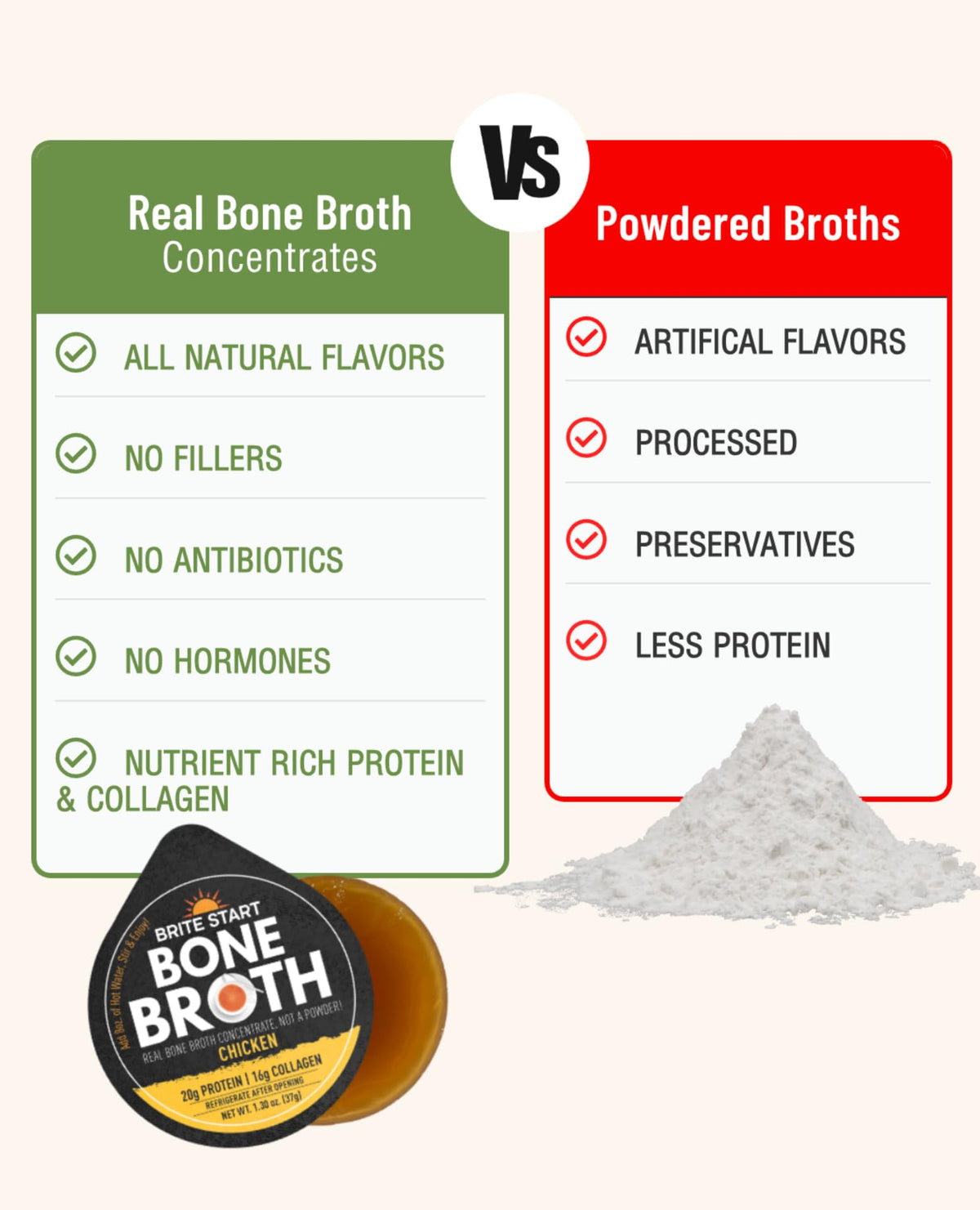 Bone Broth Variety Pack, 4 Flavors, 12 Count U15985