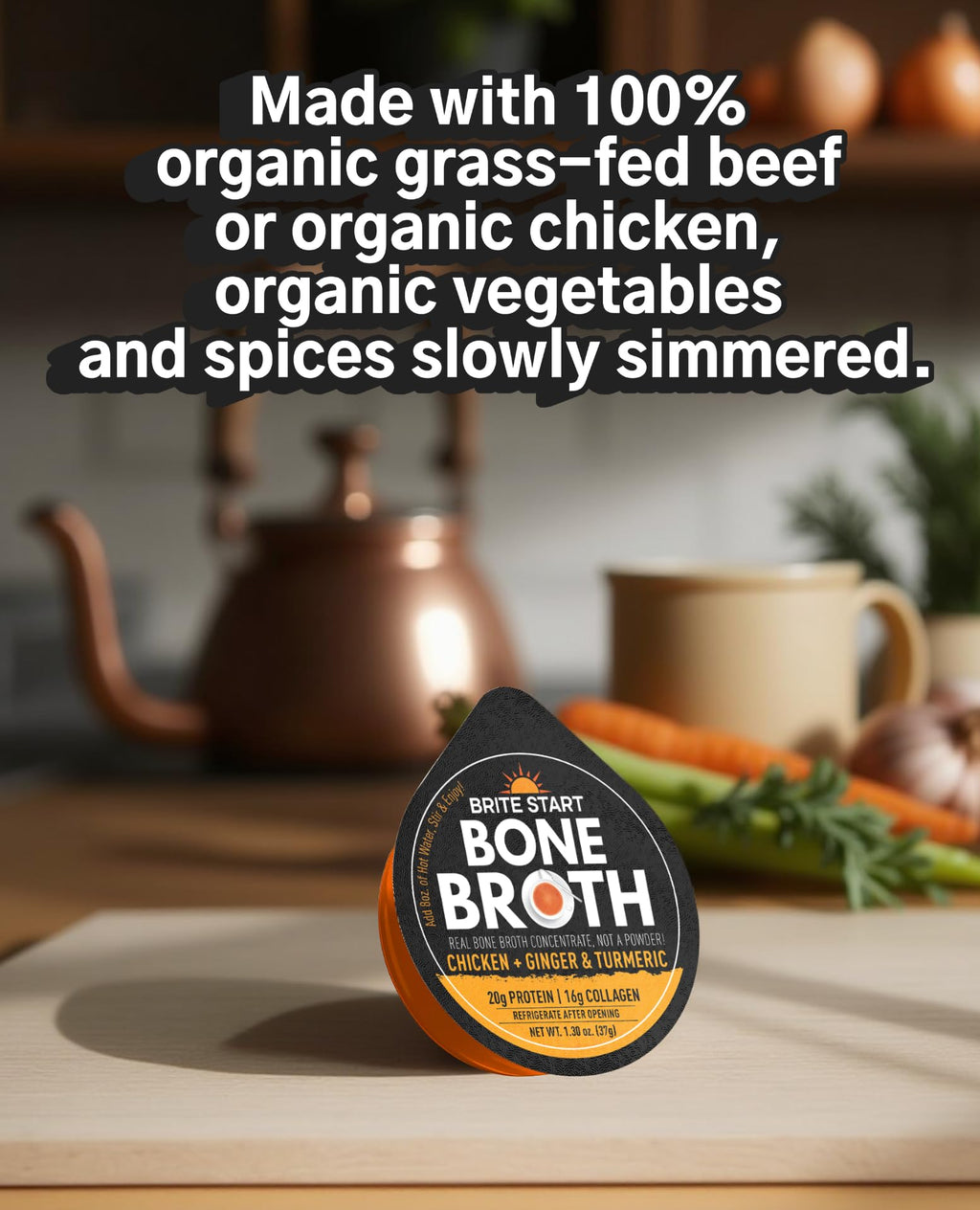 Bone Broth Variety Pack, 4 Flavors, 12 Count U15985