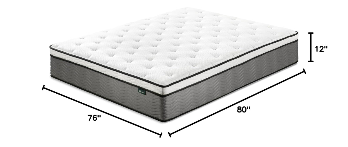 12 Inch King Size Hybrid Mattress B285256
