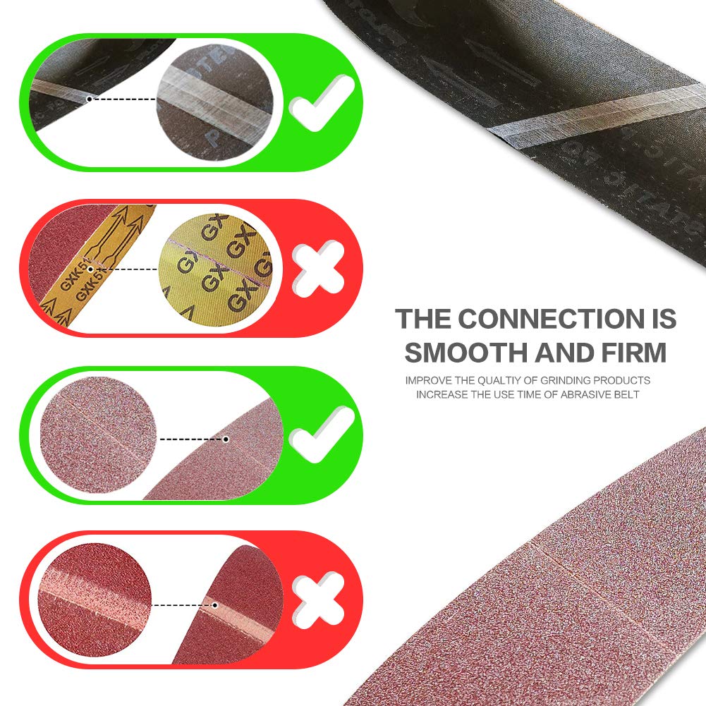 4 x 36 Inch 12 Pcs Aluminum Oxide Sanding Belt C476