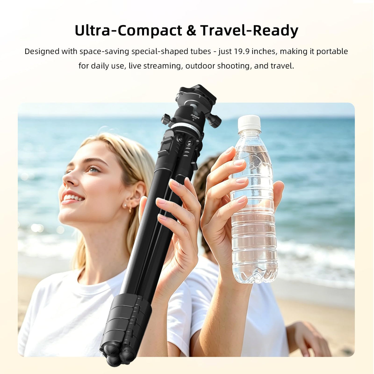 72" Lightweight Aluminum Camera Tripod with Ball Head and Carry Bag W677007