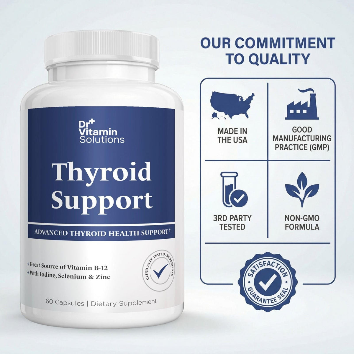 Iodine Thyroid Support Supplement 60 Capsules X745