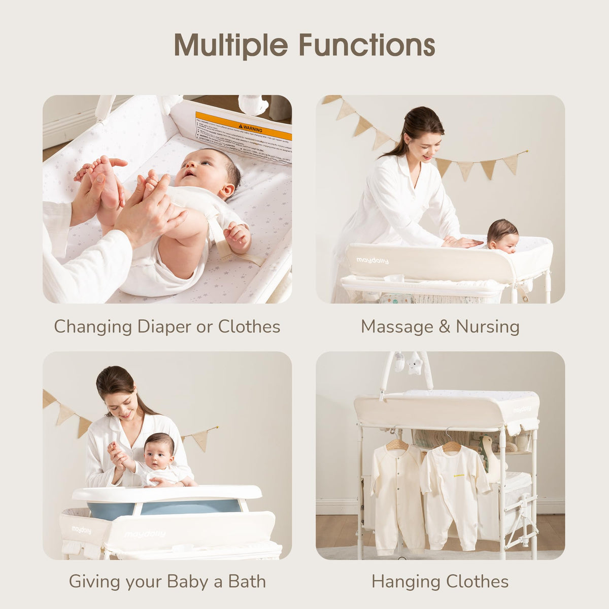 Portable Foldable Waterproof Baby Changing Table U1044