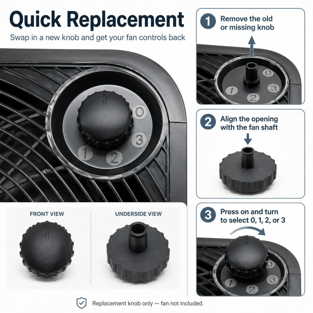 Black Replacement Power Speed Knob G933809