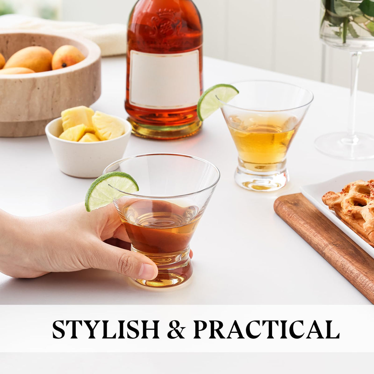 Stemless Cocktail Glasses Set of 4 C4160