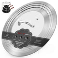 15 Inch Universal Lid for Pots Pans and Skillets, Stainless Steel Tempered Glass Y979