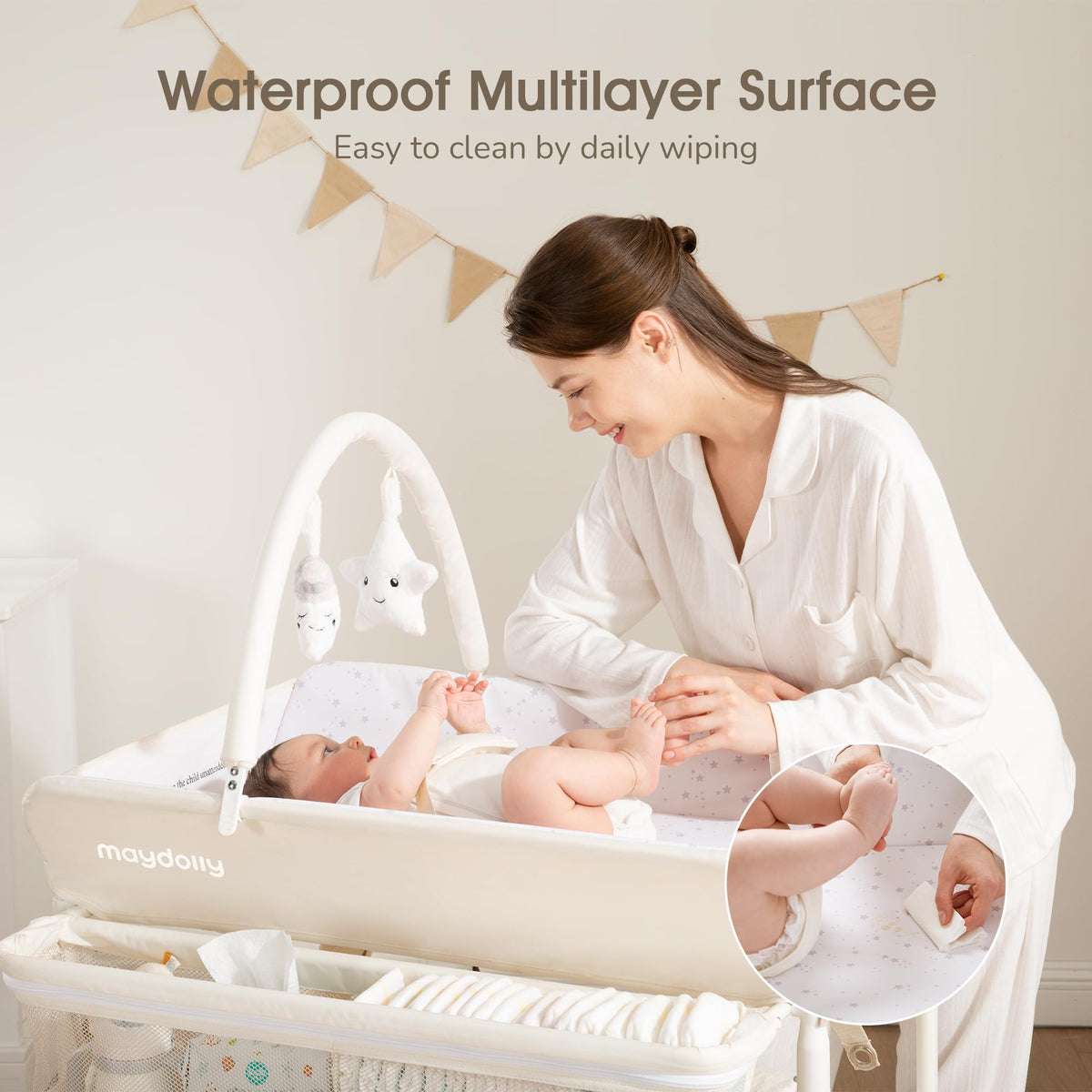 Portable Foldable Waterproof Baby Changing Table U1044