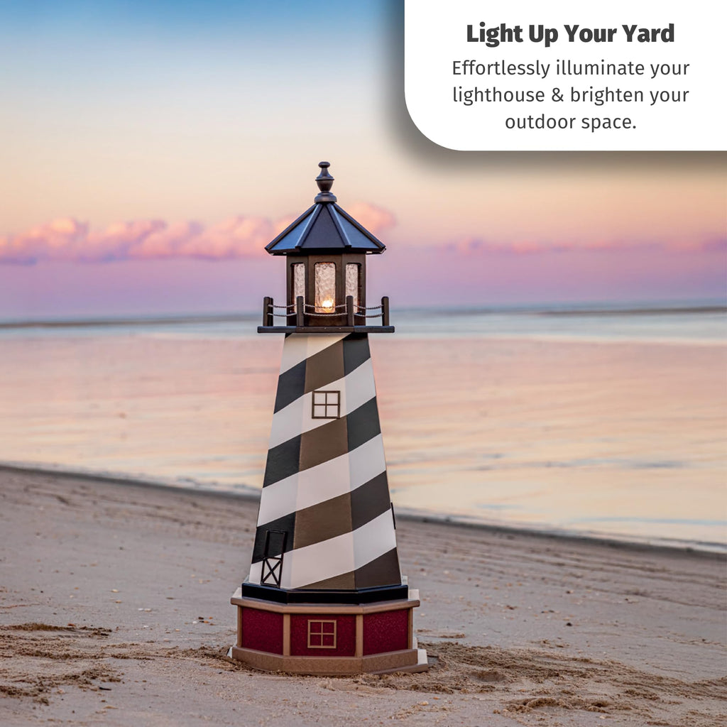 Solar Powered Lighthouse Kit with LED Lights Q636