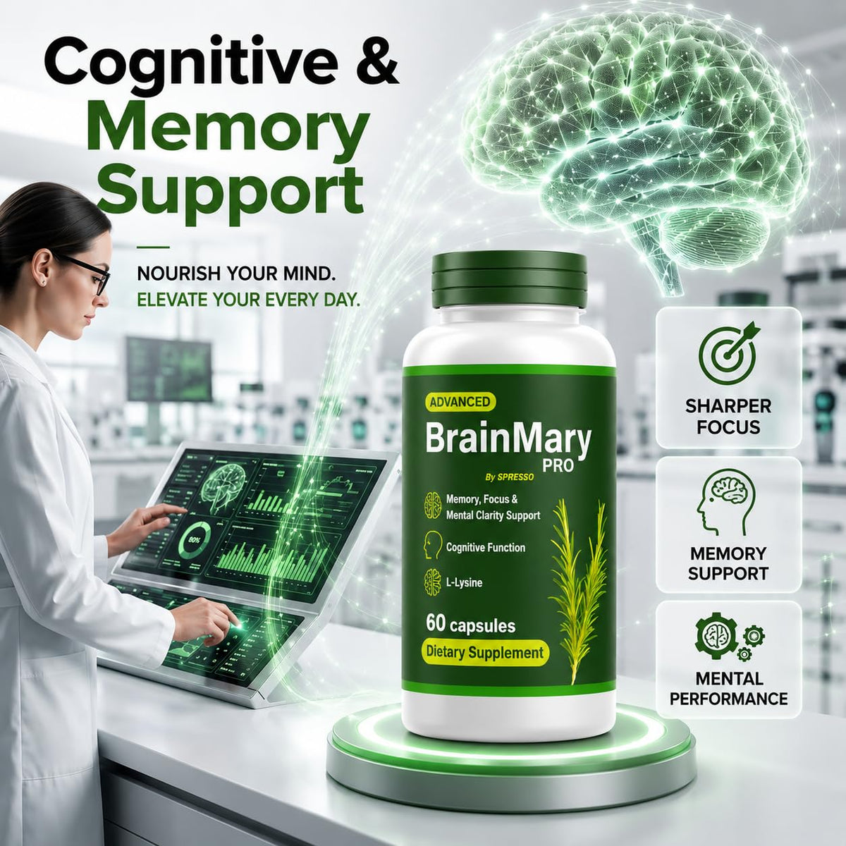60 Capsules Supplement Pills U310