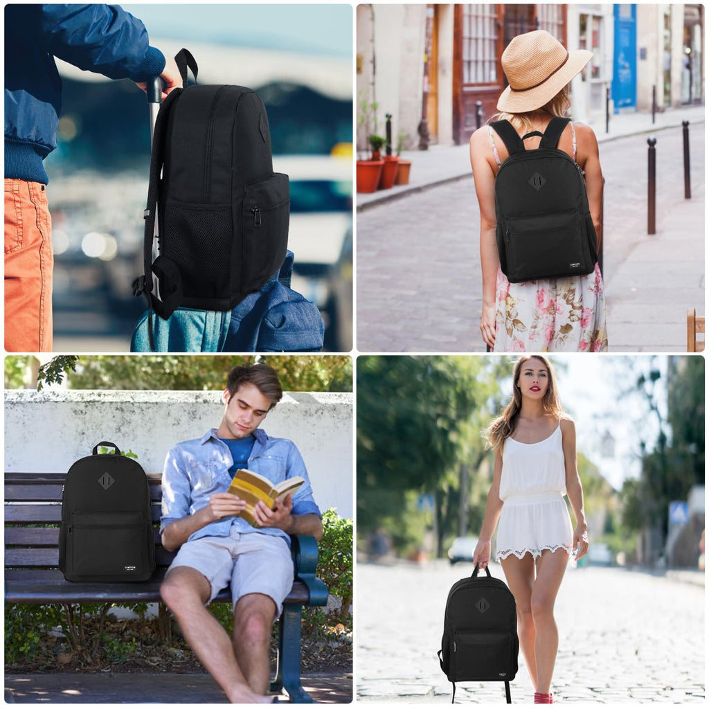 Black 15.6 Inch Laptop Backpack with USB Charger J419479