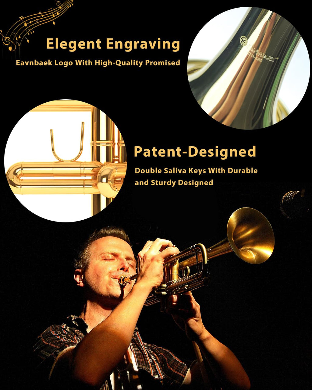 Standard Brass Trumpet Set Y196