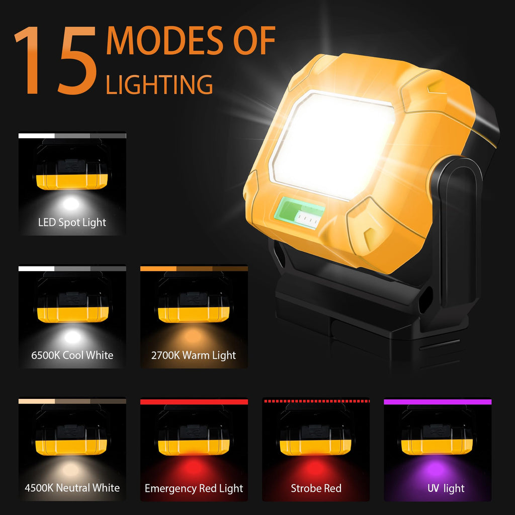 2 Pack Magnetic Rechargeable Work Light O57323