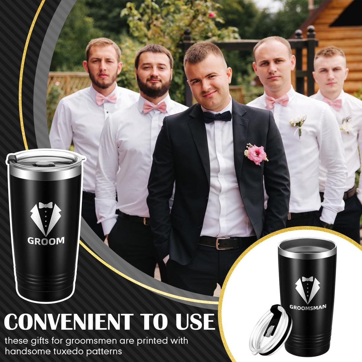 8 Pack 20 oz Tumbler with Lid D854