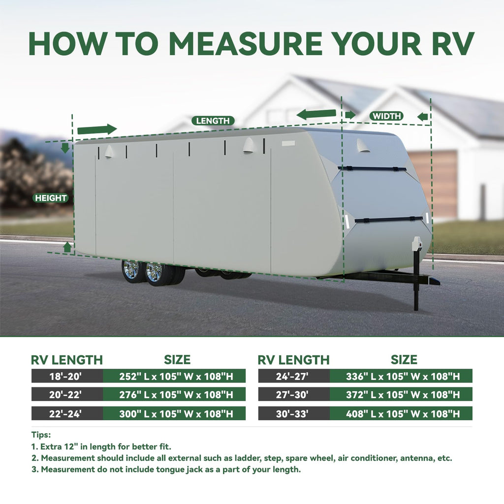 Grey 27'-30' RV Travel Trailer Cover Z753800