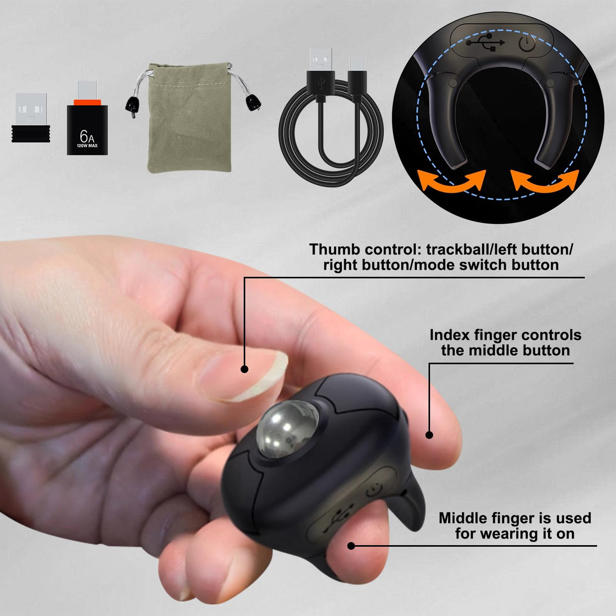 Wireless Trackball Mouse B79553
