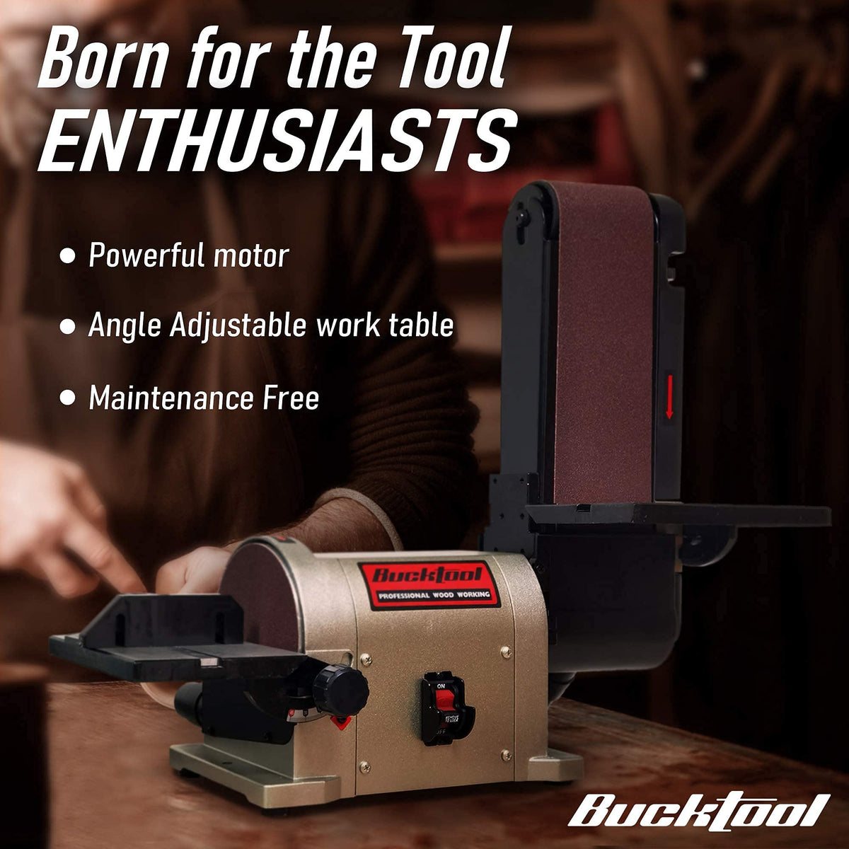 Bench Belt Disc Sander 4x36" Belt 6" Disc W44505