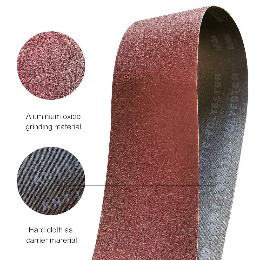 4 x 36 Inch 12 Pcs Aluminum Oxide Sanding Belt C476
