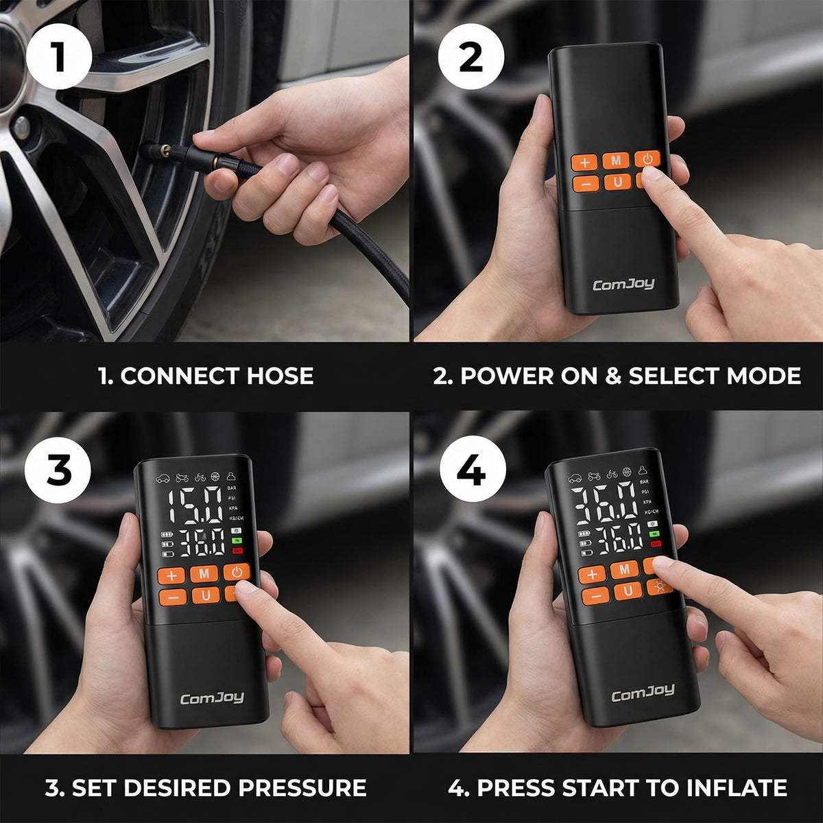 Cordless Portable Air Compressor F3573