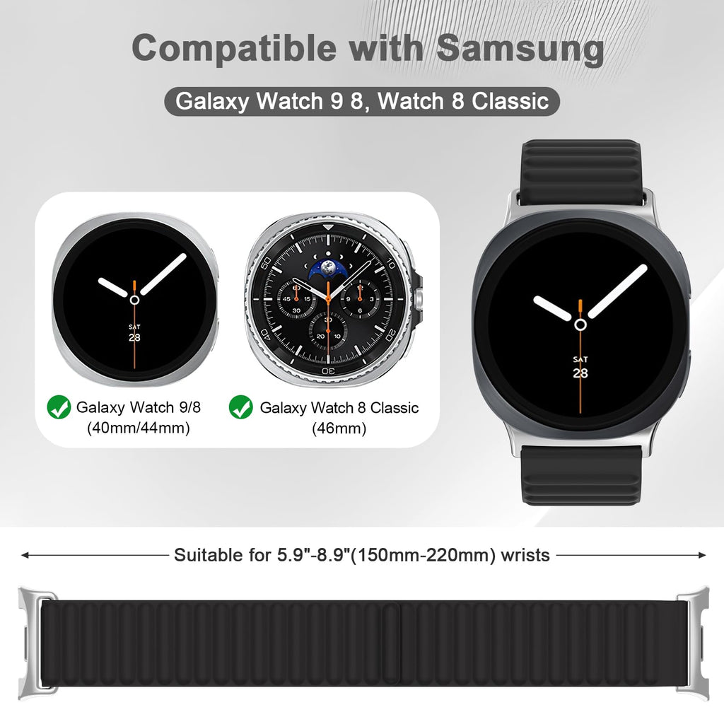 Magnetic Silicone Sport Band 40mm 44mm 46mm A5564