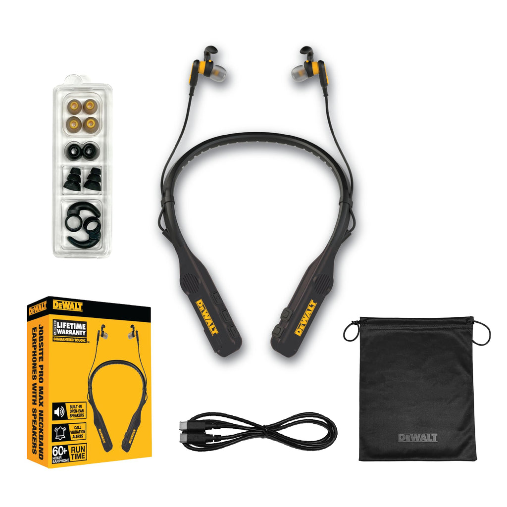 Black 2-in-1 Neckband Bluetooth Headphones S878385