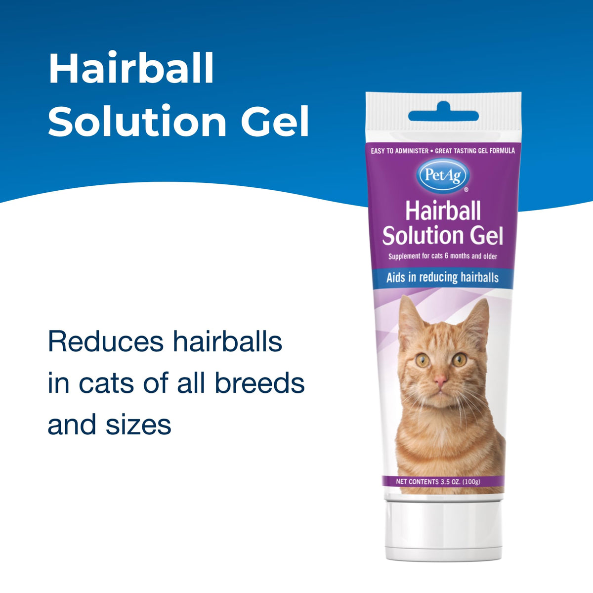 Hairball Solution Gel Supplement for Cats 3.5 oz K1501