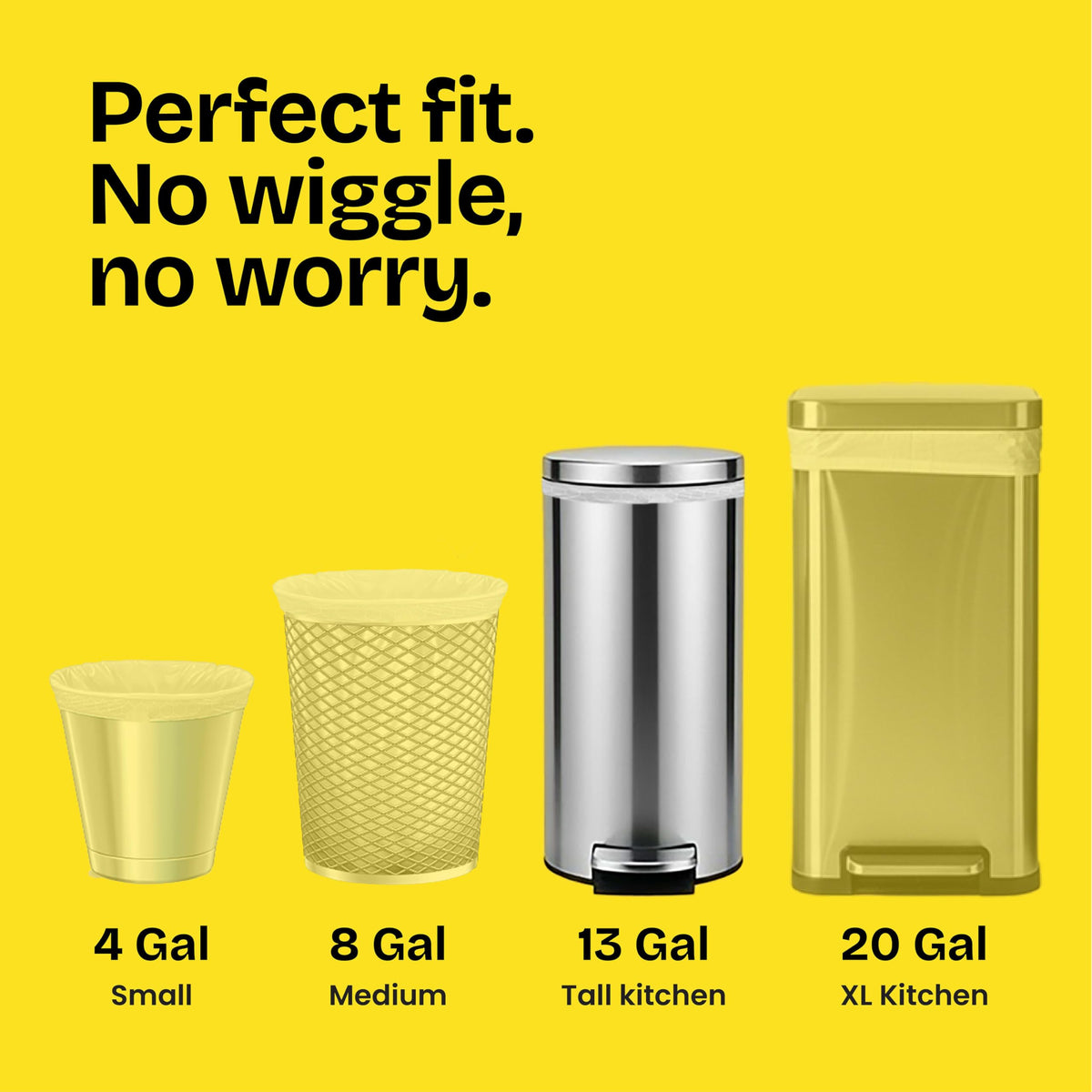Tall Kitchen Trash Bags 13 Gal 34 Ct L803