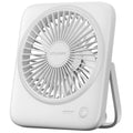 Portable Rechargeable Desk Fan 4000mAh 4-Speed 6.5 Inch White D33809