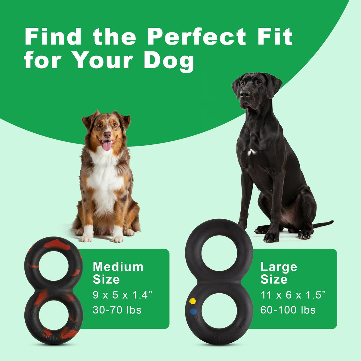 Black Heavy Duty Tug Dog Toy P16010
