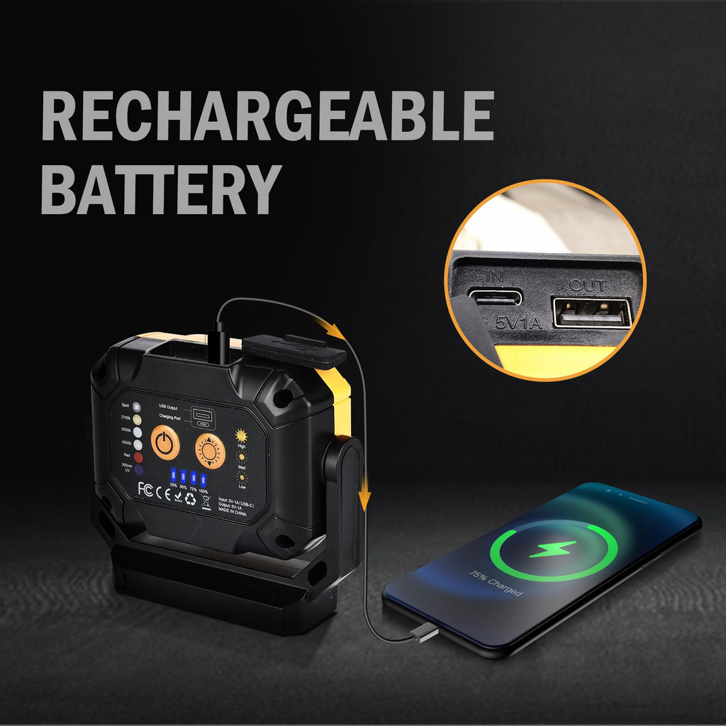 2 Pack Magnetic Rechargeable Work Light O57323