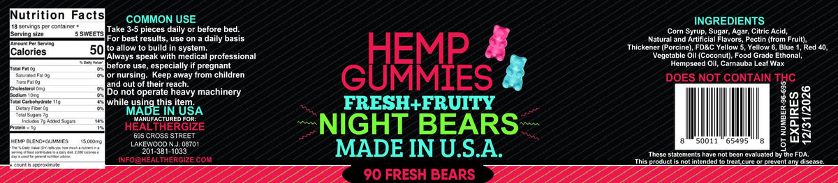 Hemp Gummies D66697