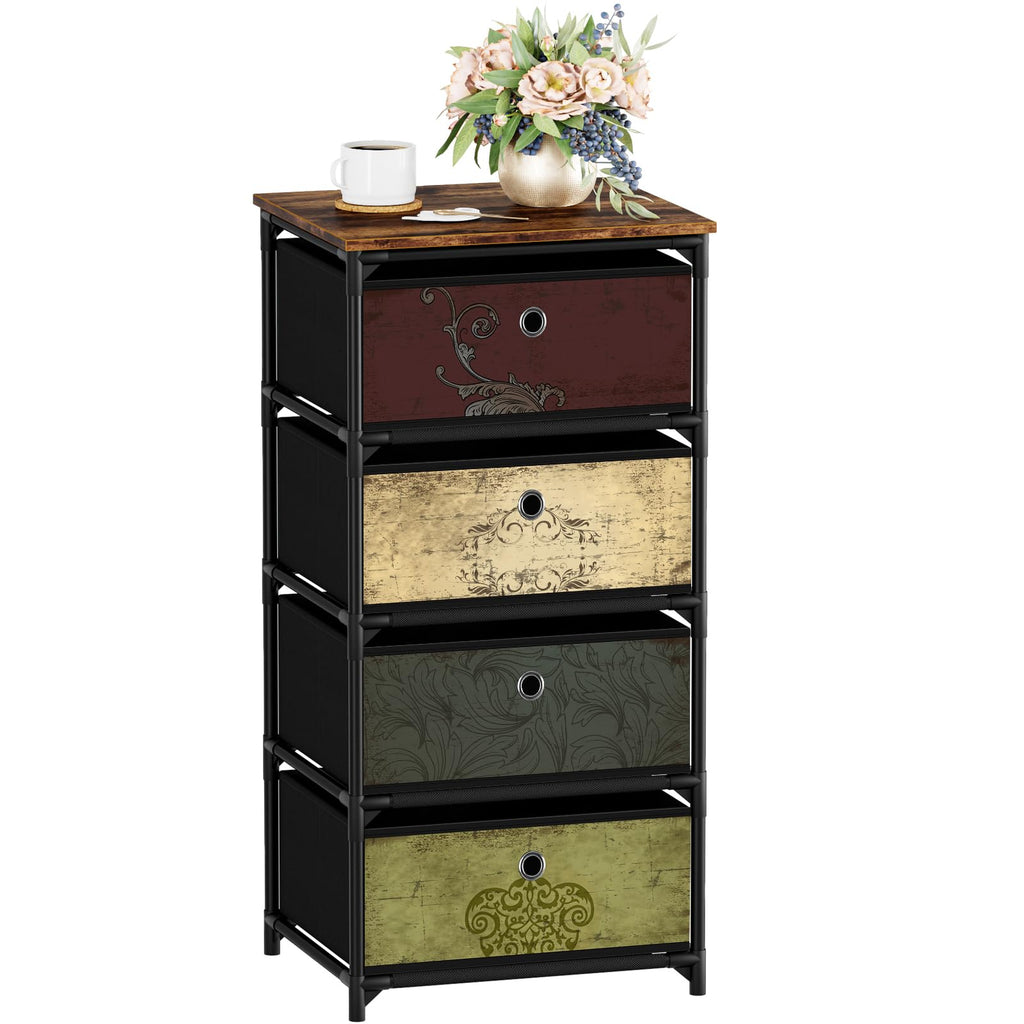 4 Drawer Fabric Storage Unit V80992