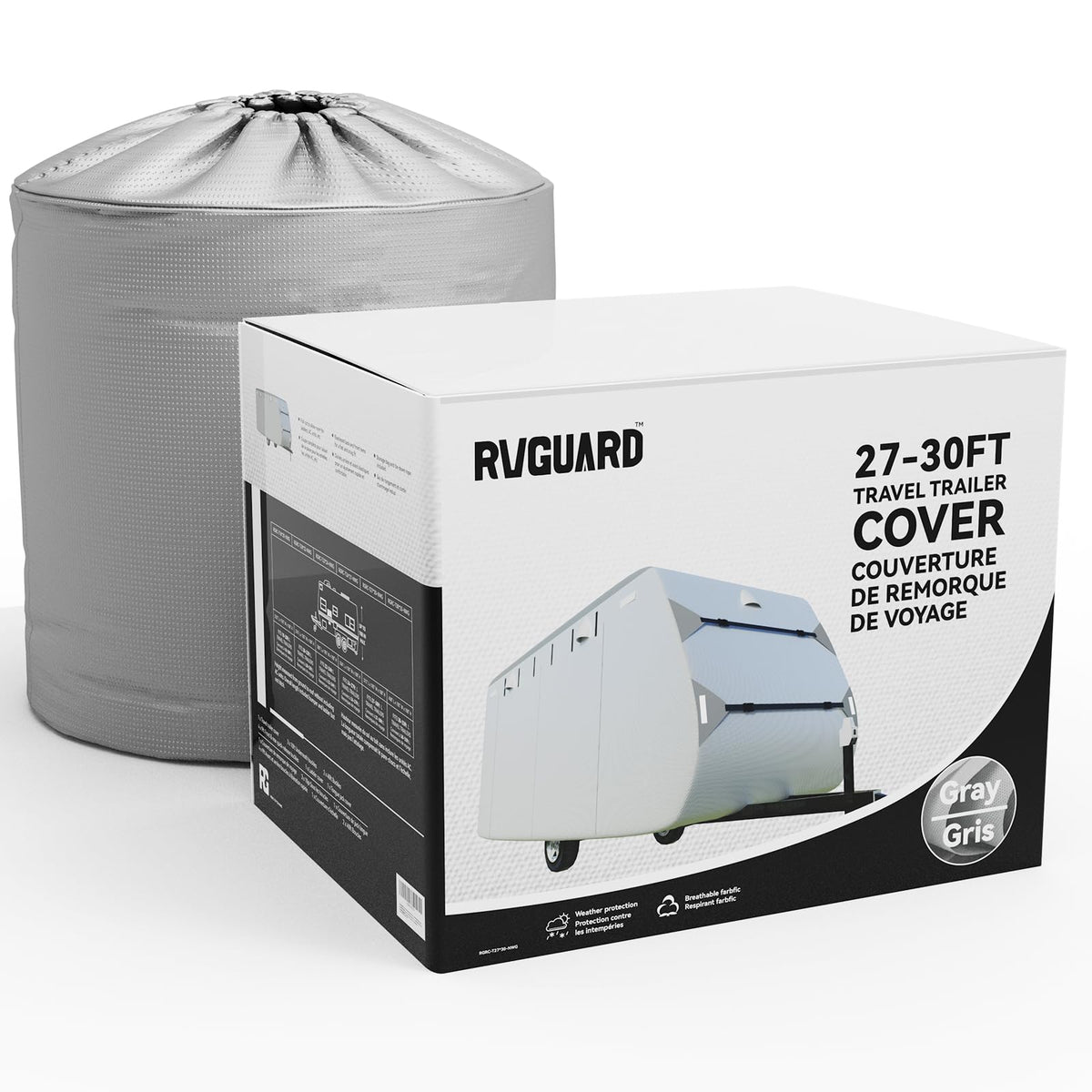 Grey 27'-30' RV Travel Trailer Cover Z753800