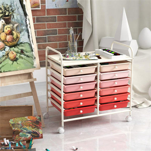12 Drawer Rolling Storage Cart with Wheels G886066