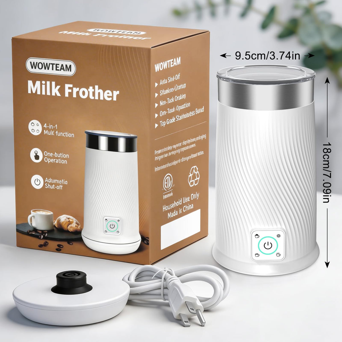 4-in-1 Electric Milk Frother J79184