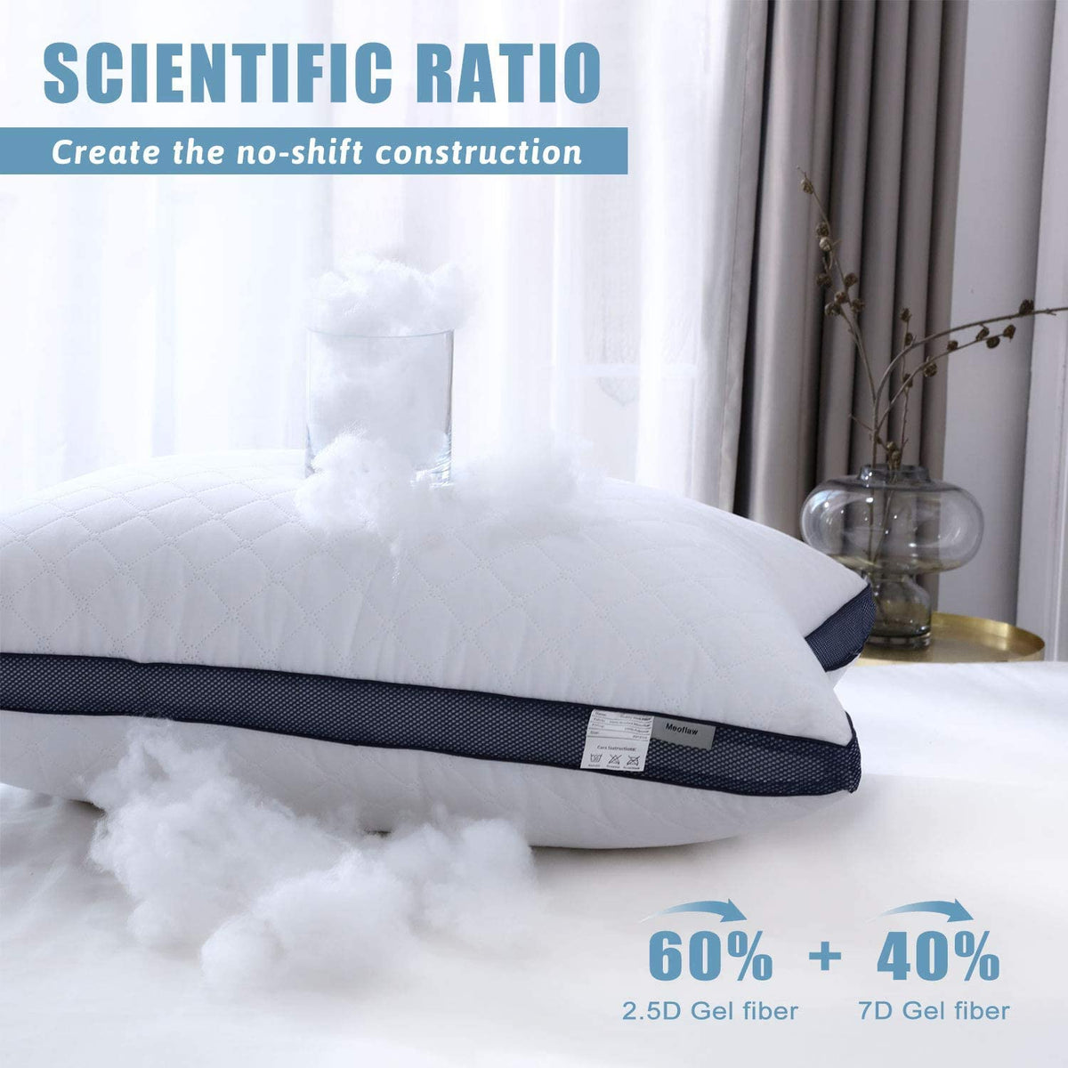 Queen Size Bed Pillows Set of 2 I85164
