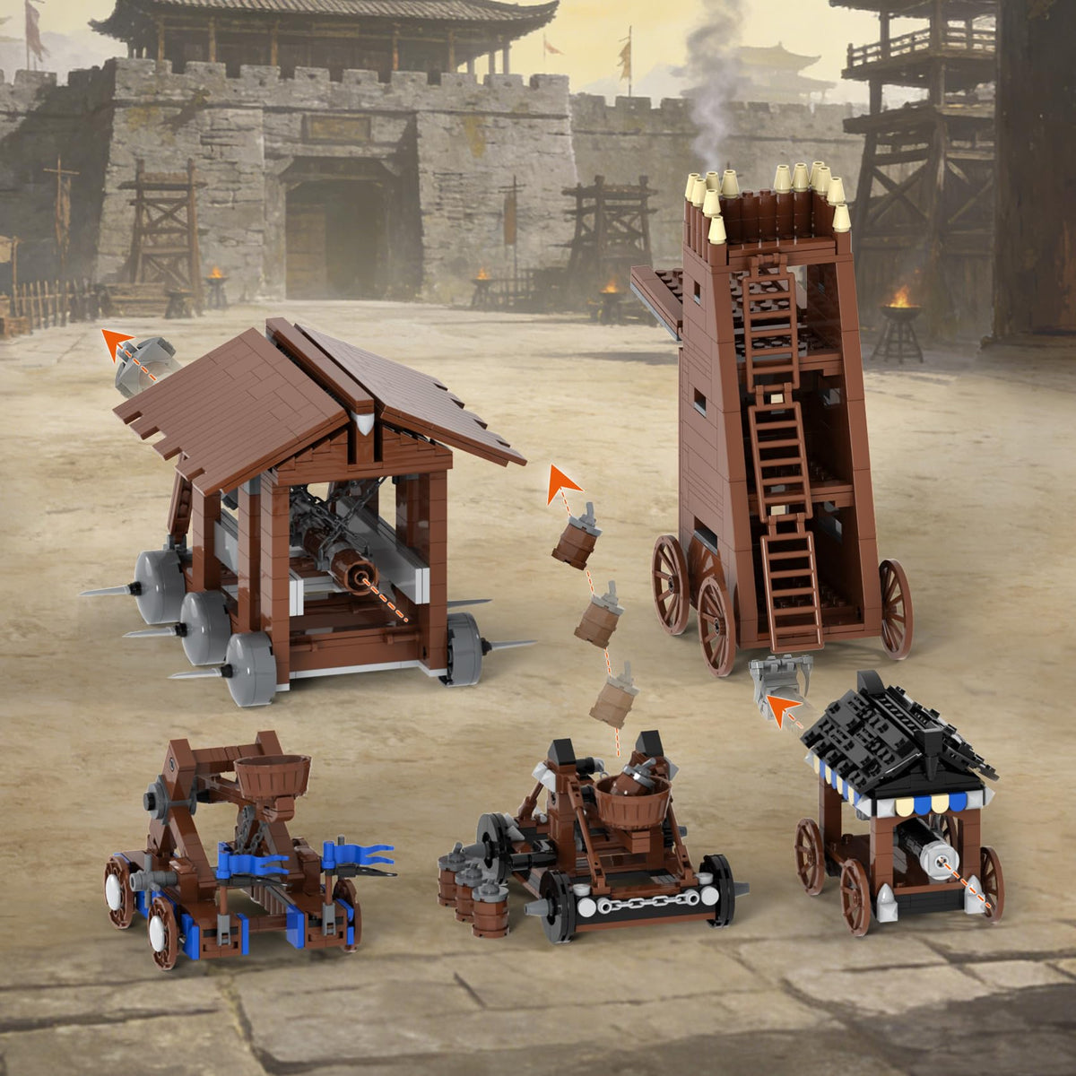 Medieval Castle Battle Building Block Set J2227