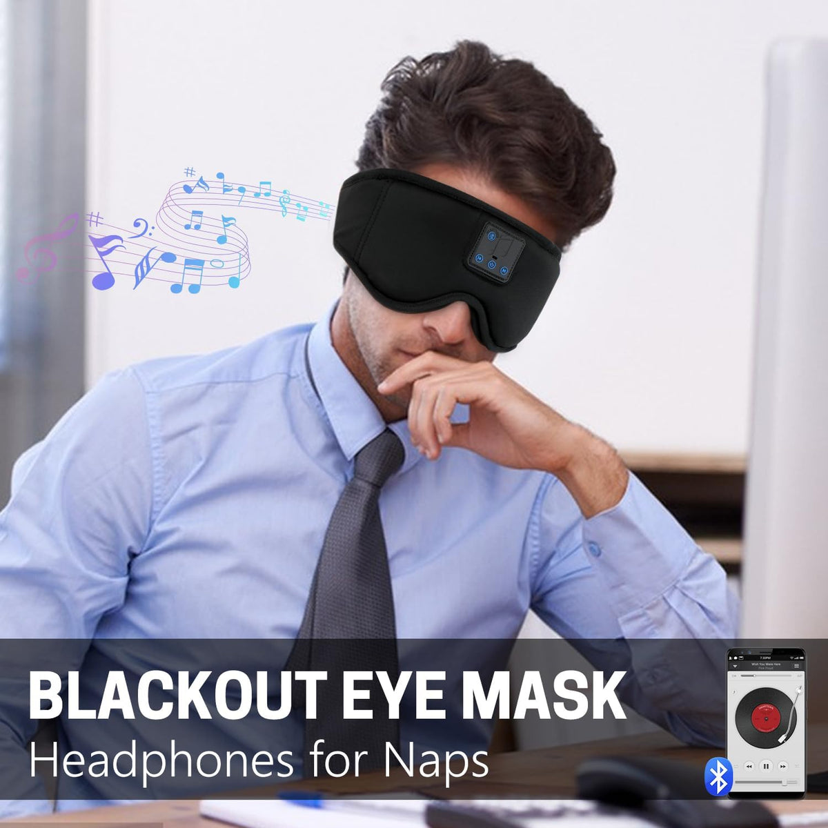 Sleep Mask with Bluetooth Headphones L9861