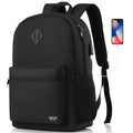 Black 15.6 Inch Laptop Backpack with USB Charger J419479