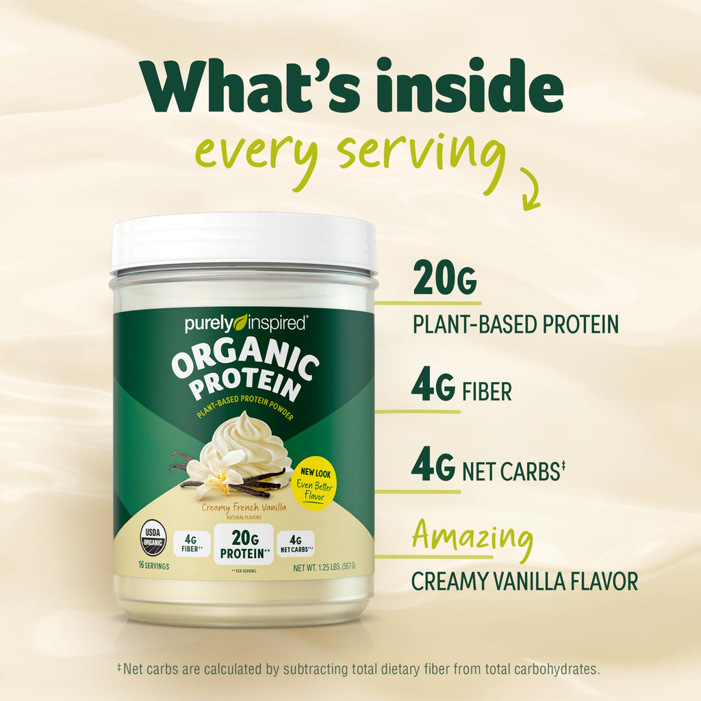 Organic Vegan Protein Powder Pea & Super Greens Powder N5405