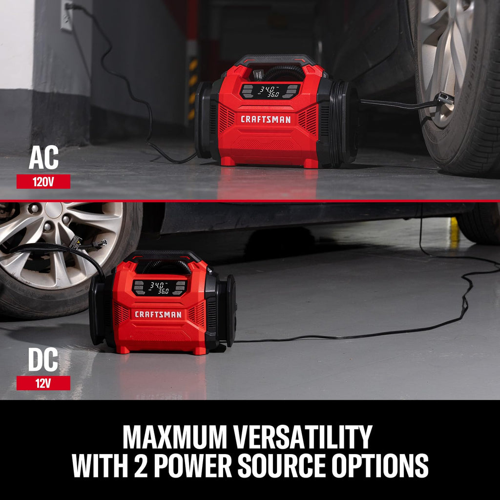 Dual Power Tire Inflator with Digital Gauge G883