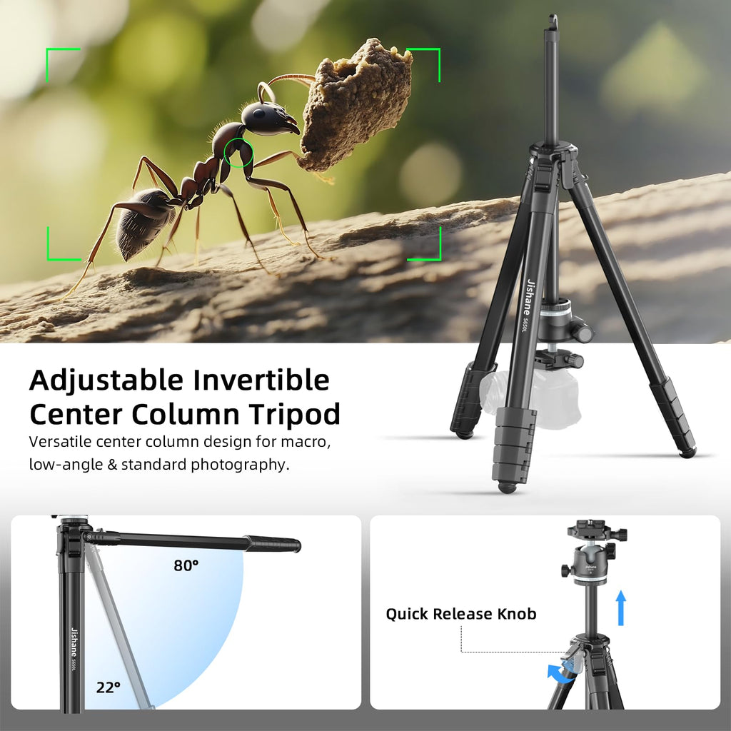72" Lightweight Aluminum Camera Tripod with Ball Head and Carry Bag W677007