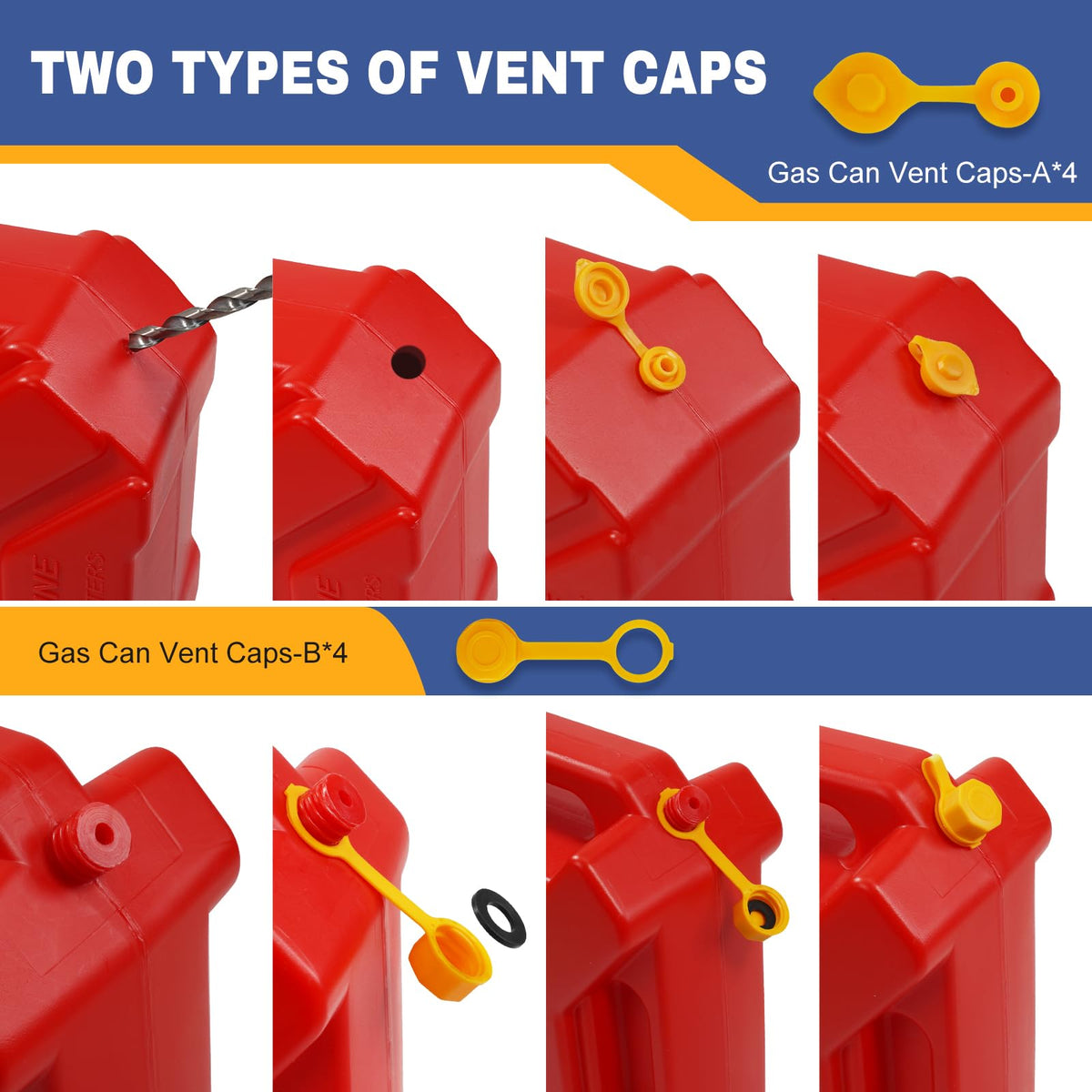 Gas Can Spout Replacement Kit 33 Pcs O387